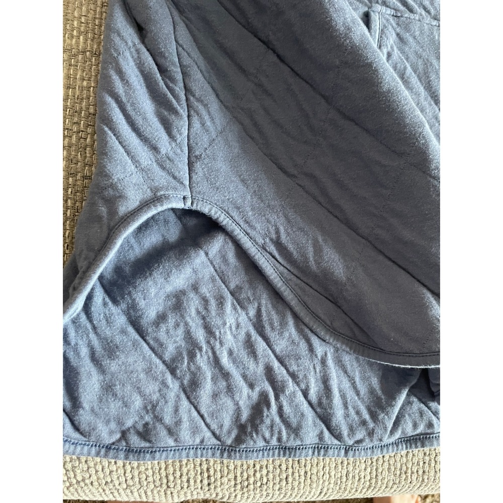 Old Navy Womens Quilted Half Zip Hoodie Blue Oversized Sweatshirt Plus Size 4X - Picture 10 of 14